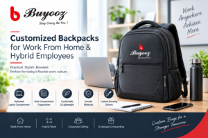 Customized backpacks for work from home and hybrid employees