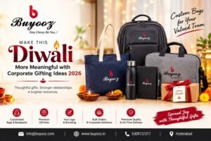 Diwali corporate gifting ideas with customized Buyooz corporate bags